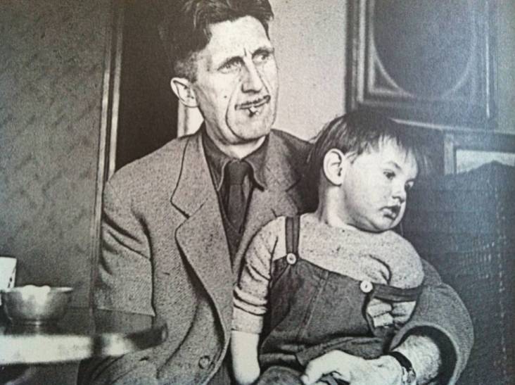 george orwell and his son Richard 1946